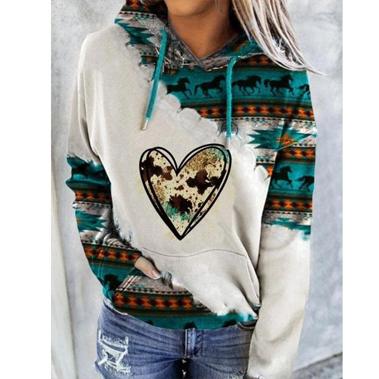 Suéter Estampado De Estilo étnico Para Mujeres Europeas Y Americanas Otoño E Invierno