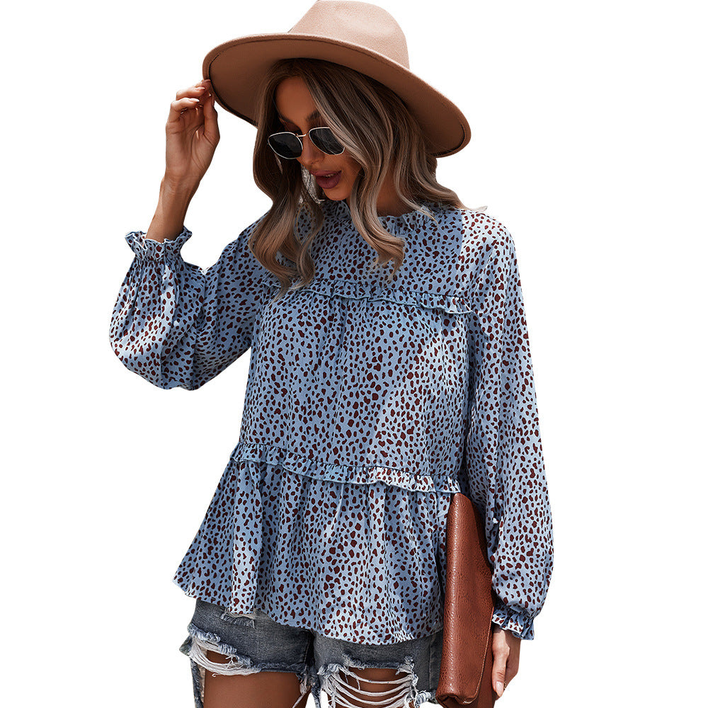 Top De Manga Regular 2021 Otoño E Invierno Suelto Vacaciones Casual Mujer