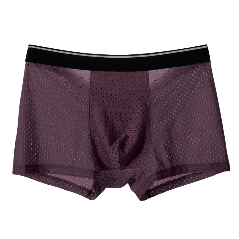 Ropa Interior De Seda Helada Para Hombre-Doble Comodidad, Doble Look Sexy