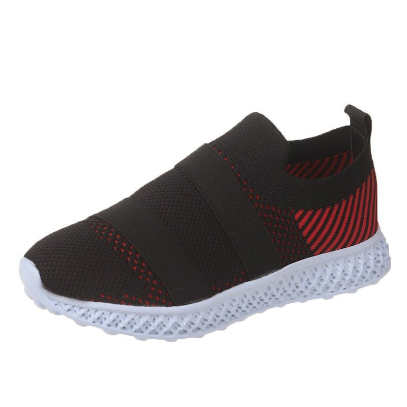 Zapatos de mujer transpirables de malla tejida voladora