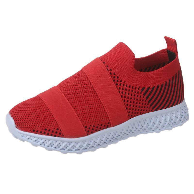 Zapatos de mujer transpirables de malla tejida voladora
