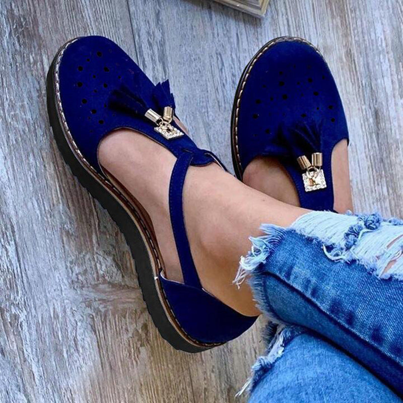 Sandalias Cómodas Con Borlas Para Mujer