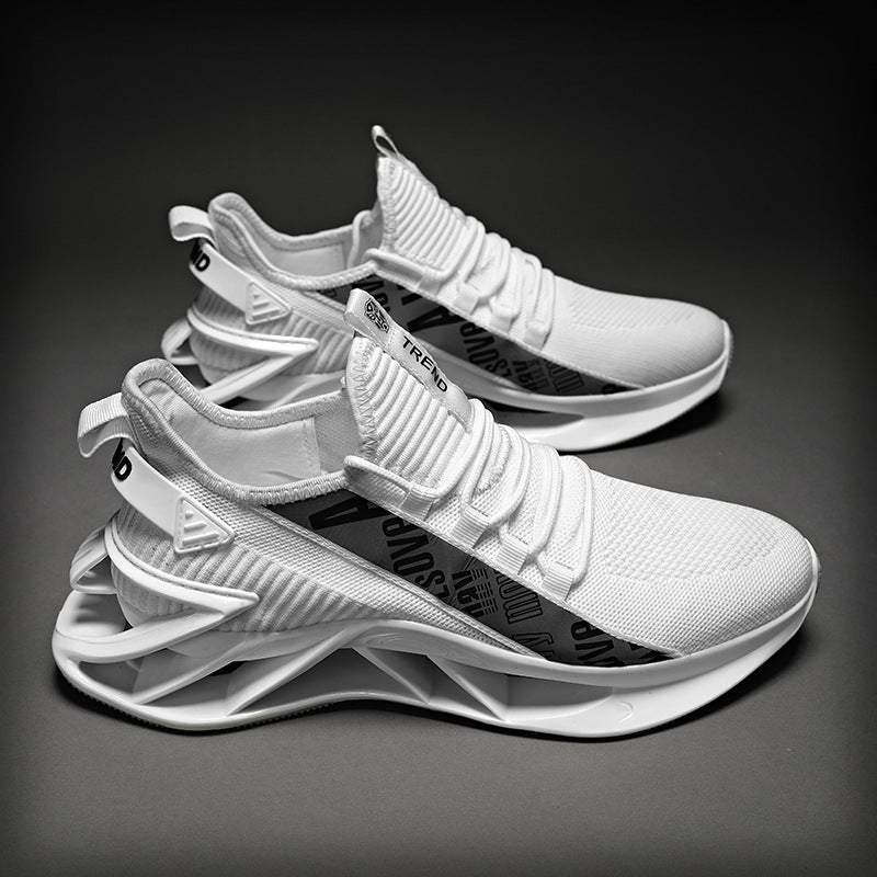 Zapatos Casuales Para Hombre, Zapatillas De Lujo De Entrenamiento, Mocasines A La Moda De Carrera, Blancas, Para Correr