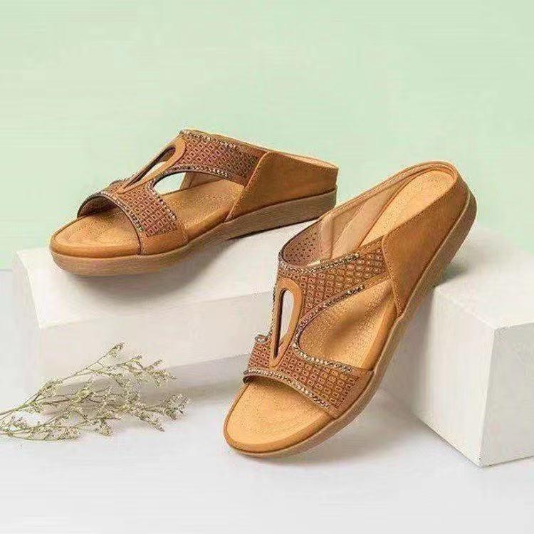 Nuevas Sandalias De Diamantes De Imitación