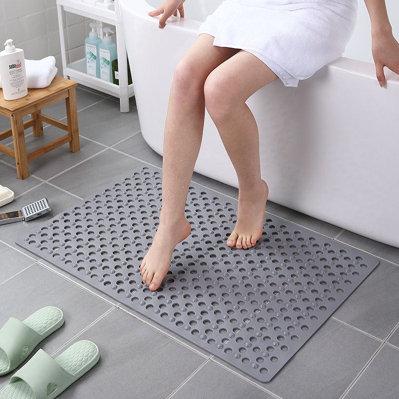 Agujeros De Drenaje Baño Bañera Ducha Alfombrilla Antideslizante De PVC De Secado Rápido