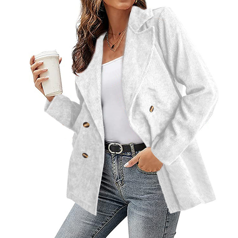 2021 Tops De Mujer Otoño E Invierno Nueva Chaqueta De Color Sólido Blazer