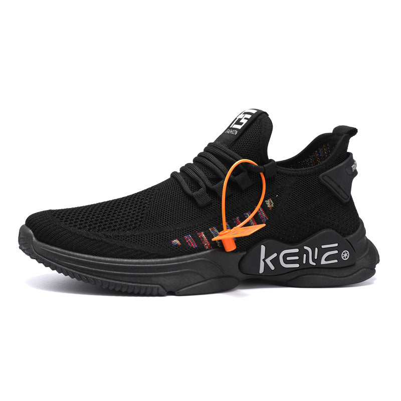 Zapatos Casuales Para Hombres Zapatos Deportivos Zapatos Para Correr Transpirables Tejidos Con Mosca