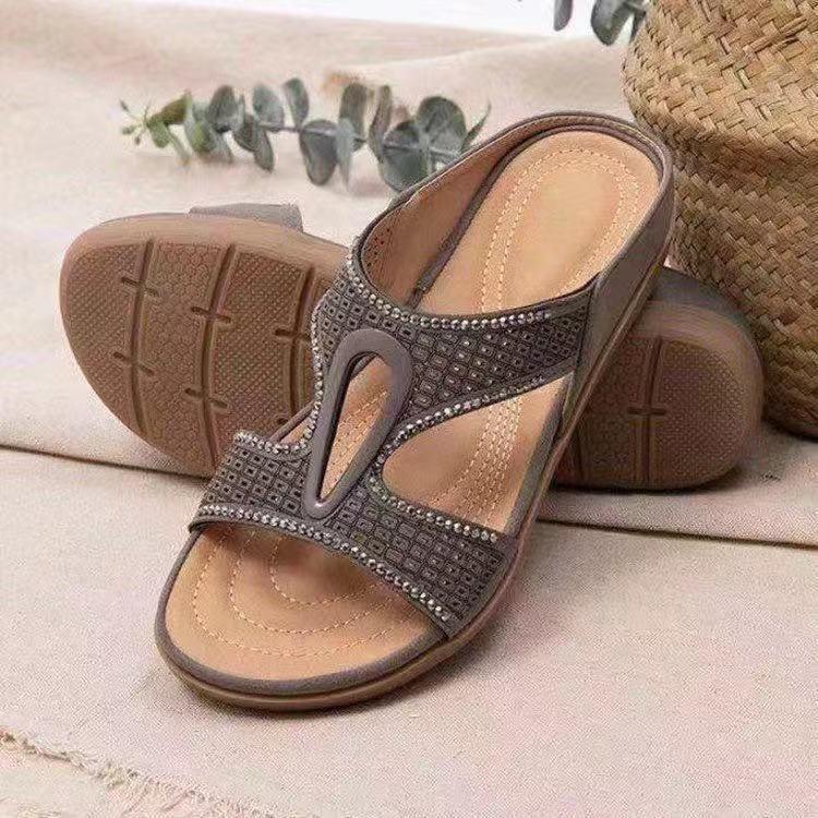 Nuevas Sandalias De Diamantes De Imitación