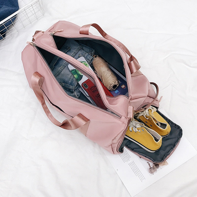 Bolsa De Viaje Con Bolsillo Seco Y Mojado Y Zapatos