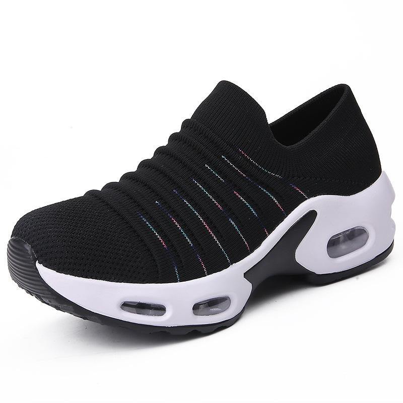 Mujer Letra Patrón Zapatillas de deporte casuales deportivas de tela transpirables - MXbueno