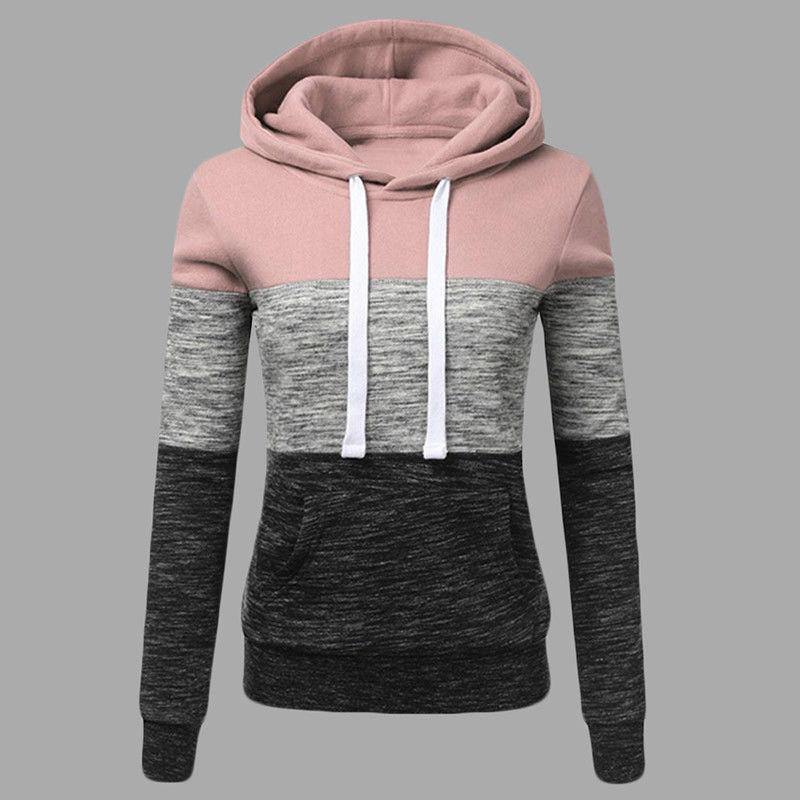 La nueva sudadera con capucha de manga larga color-collage - MXbueno