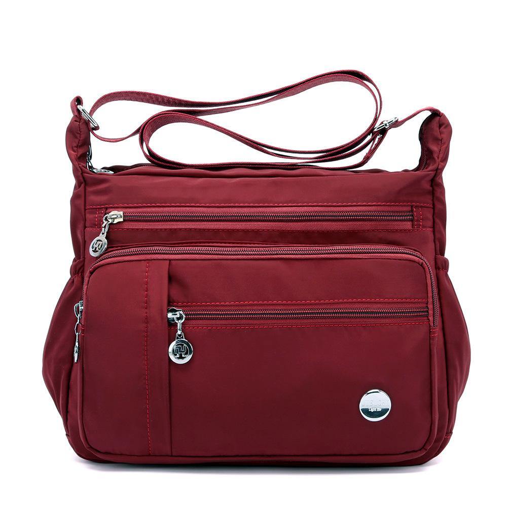 Bolso bandolera deportivo ligero impermeable de nylón para mujeres - MXbueno