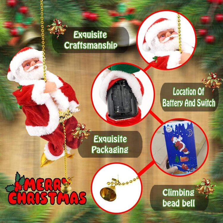 Cuerda De Escalada De Papá Noel - Cuerda De Escalada Musical De Papá Noel 🎄Venta caliente anticipada de Navidad🎄