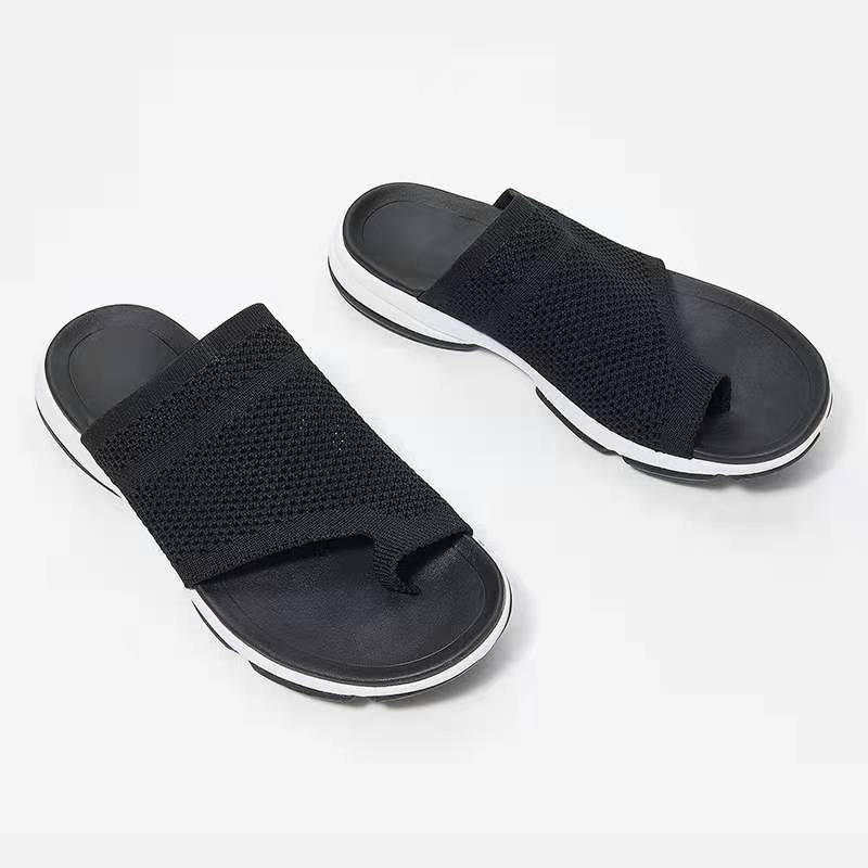 Zapatos de playa al aire libre con punta abierta de malla Casual Lady Slides - MXbueno