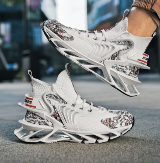 Zapatos Casuales Para Hombre, Zapatillas De Lujo De Entrenamiento, Mocasines A La Moda De Carrera, Blancas, Para Correr