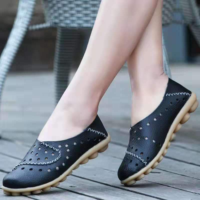 Mocasines De Piel Auténtica Transpirable