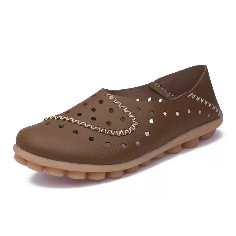 Mocasines De Piel Auténtica Transpirable