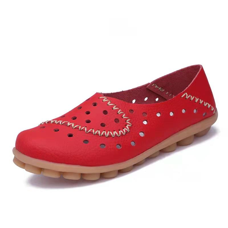 Mocasines De Piel Auténtica Transpirable
