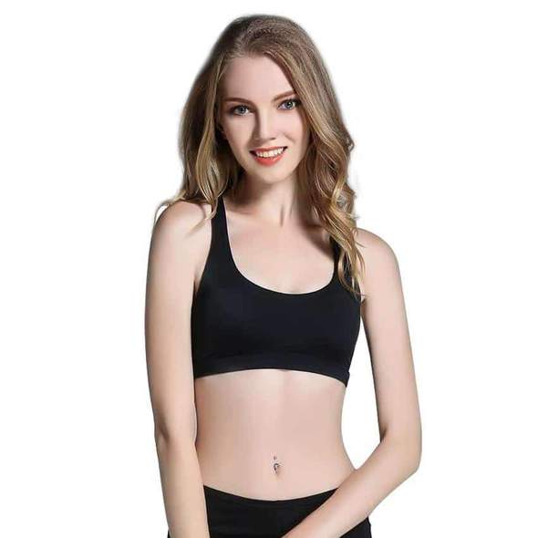Sujetador Push Up Con Espalda Cruzada Para Mujer
