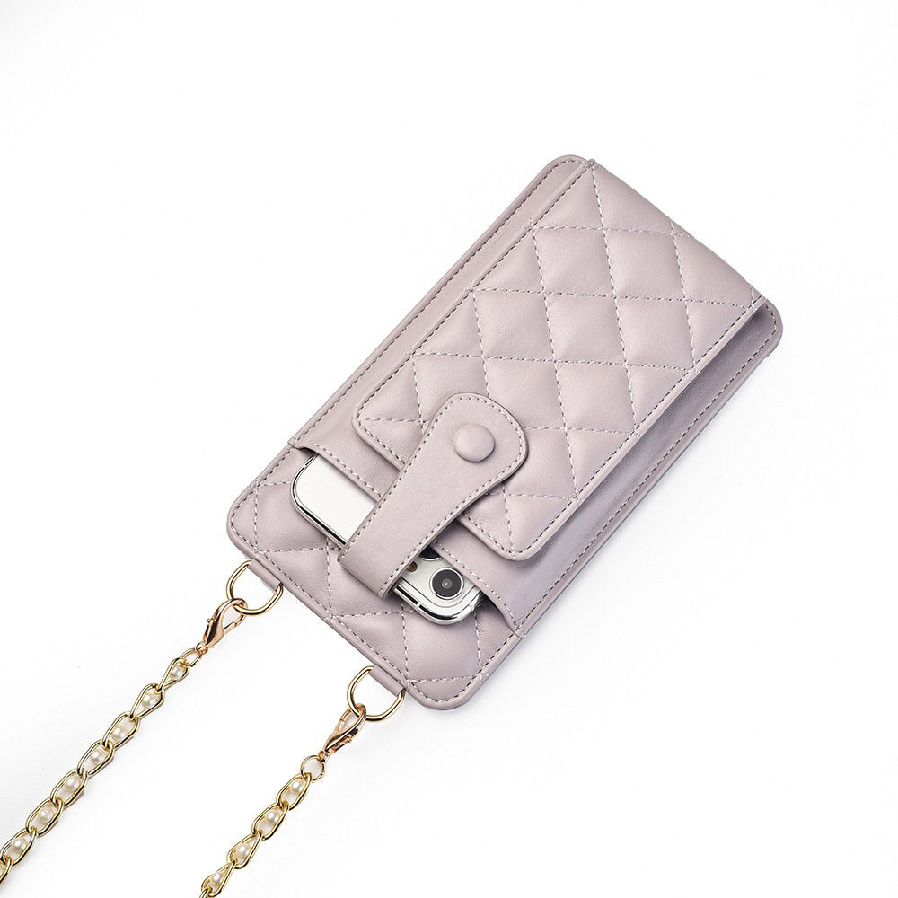 Bolso Bandolera De Mujer Con Rombos Para Teléfono