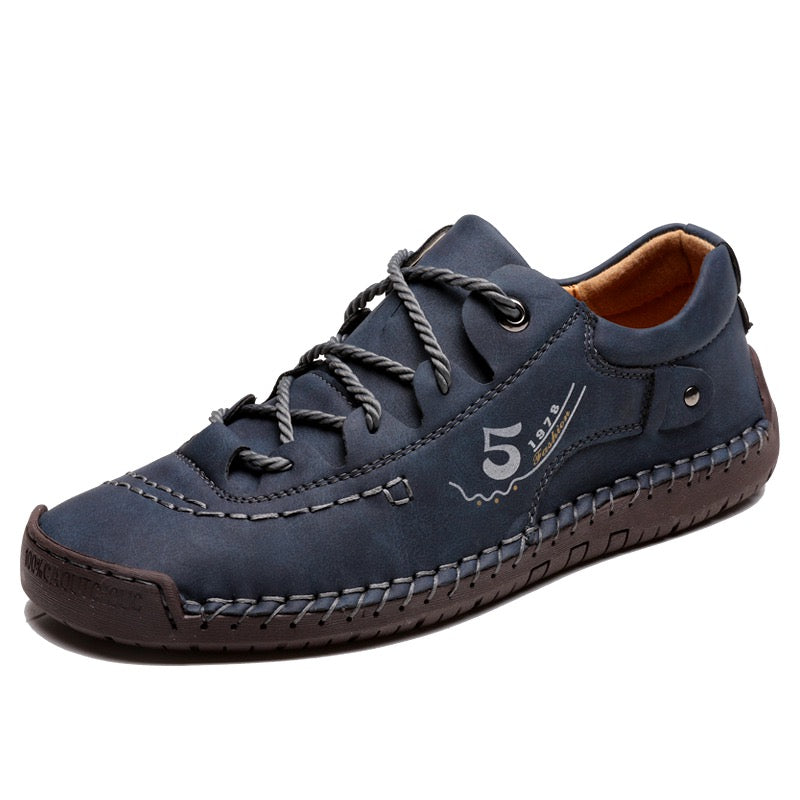Cosido a mano zapatos casuales suaves
