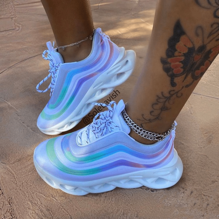 Zapatos Deportivos Al Aire Libre De Ocio Multicolor Otoño E Invierno Para Mujer
