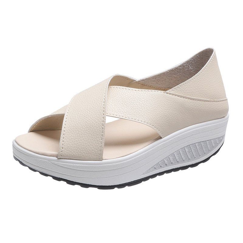Zapatos Casuales Con Plataforma De Boca De Pez