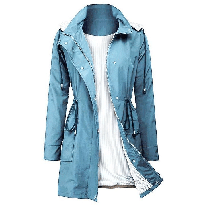 Chaqueta Impermeable Y Ligera Con Capucha Para Mujer