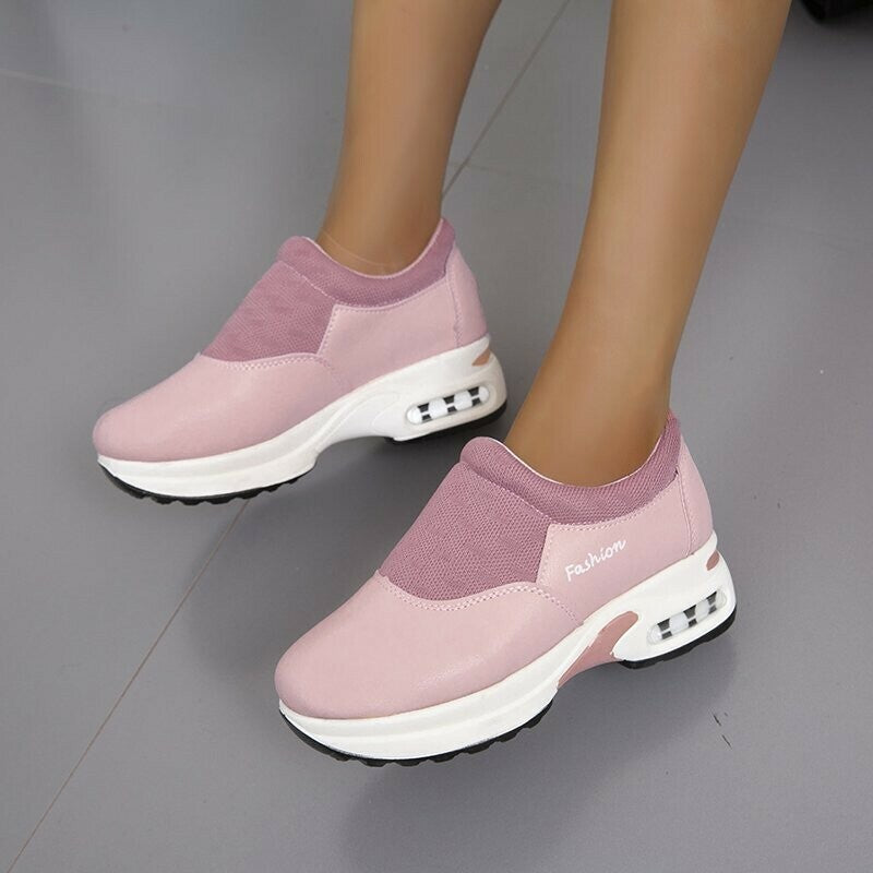 Zapatos Casuales Antideslizantes De Malla De Punto Cómodos Para Caminar