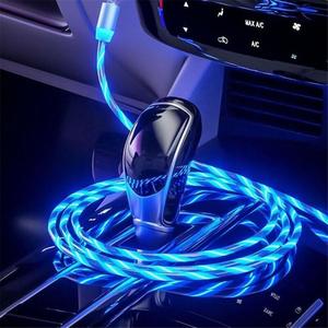 LED brillante magnético 3 en 1 cable de carga USB