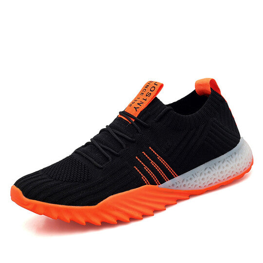Zapatillas Deportivas Con Cordones Transpirables De Punto Con Bloques De Color