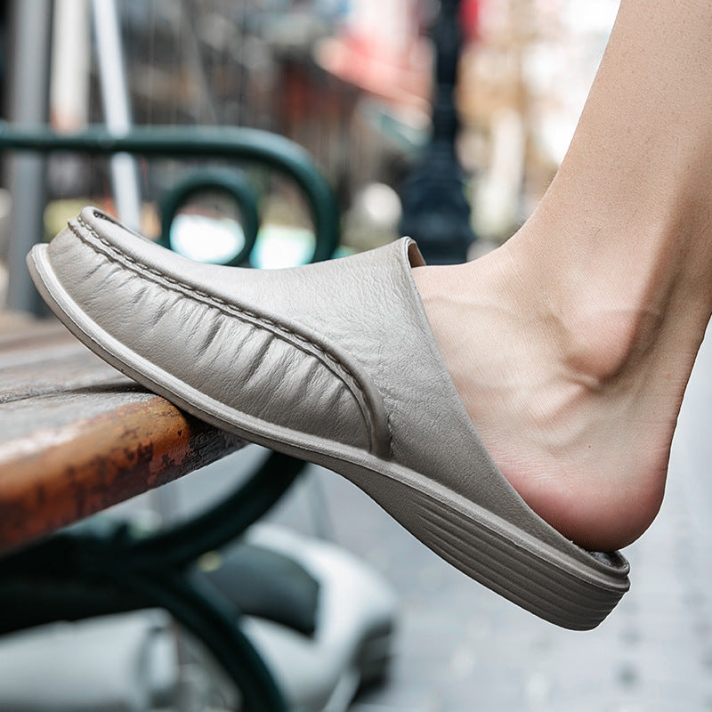 Zapatillas cómodas de gran tamaño para hombres sin respaldo