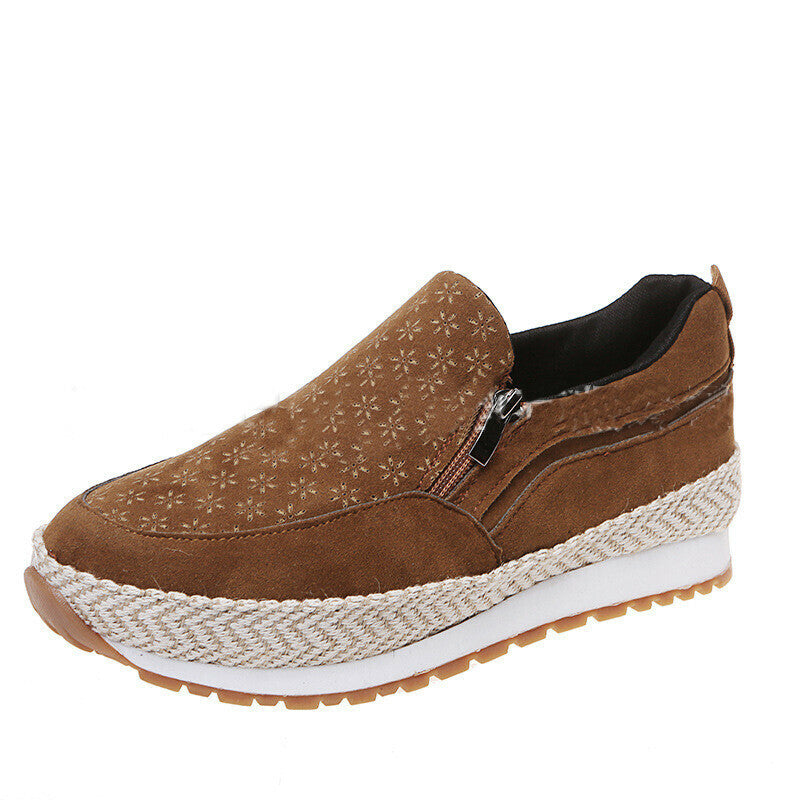 Zapatos Casuales Con Cremallera Tallada