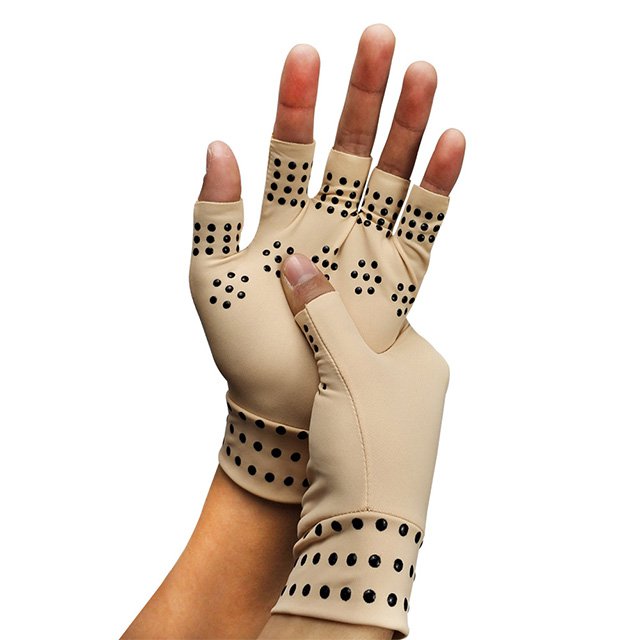 Guantes De Presión Para El Cuidado De La Salud Guantes De Medio Dedo Antideslizantes Para Interiores