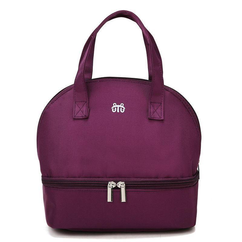 Bolsa De Almuerzo De Doble Capa, Bolsa De Picnic De Estilo Japonés, Bolsa De Aislamiento De Papel De Aluminio De Gran Capacidad, Bolsa De Arroz, Bolsa De Arroz