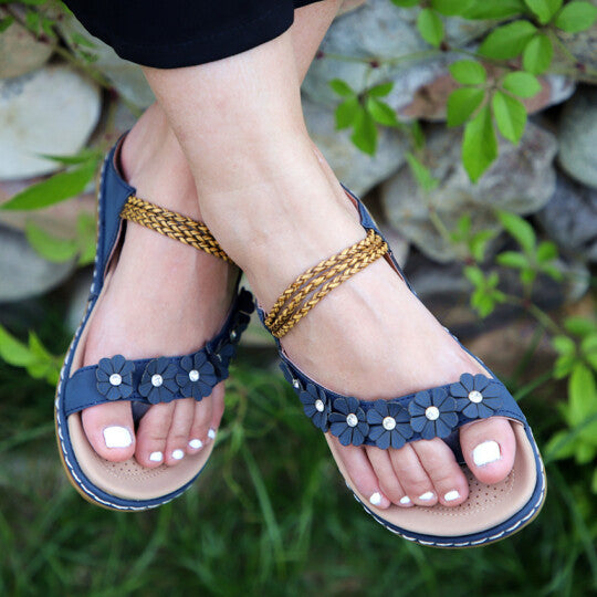 Sandalias Mujer Verano Confort Premium y Soporte 3D Flor
