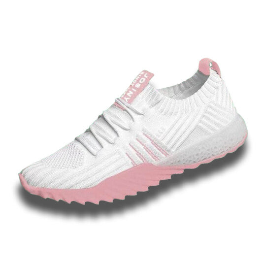 Zapatillas Deportivas Con Cordones Transpirables De Punto Con Bloques De Color