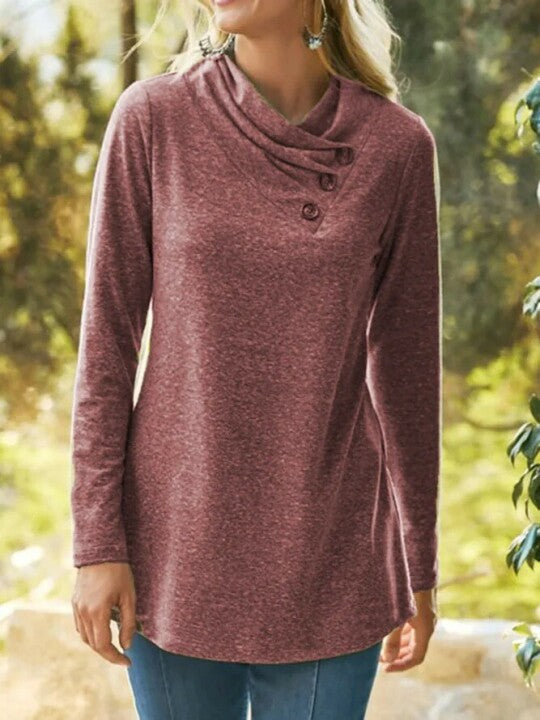 2021 Nuevas Camisas Con Botones De Cuello Alto Informal De Talla Grande