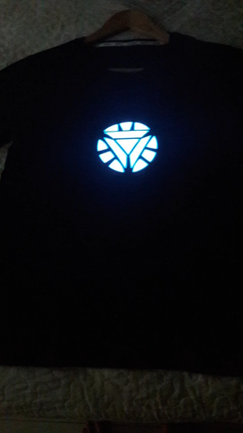 Iron Man LED Reactor camiseta ligera