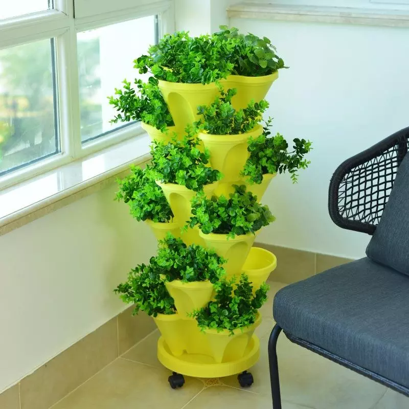 🌼Plant Festival - Macetas Apilables De Pie Macetas Para Plantar Fresas