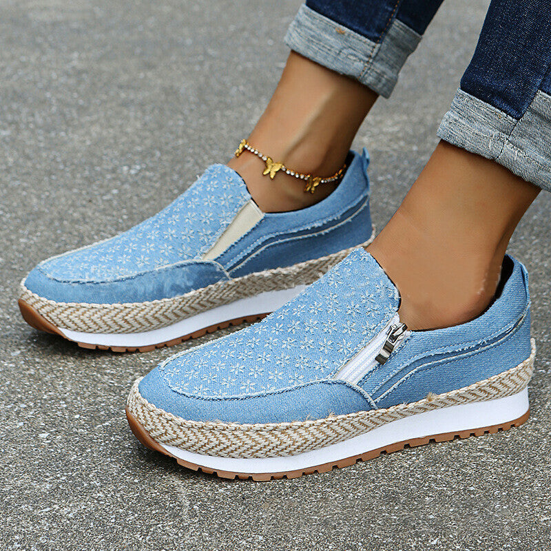 Zapatos Casuales Con Cremallera Tallada