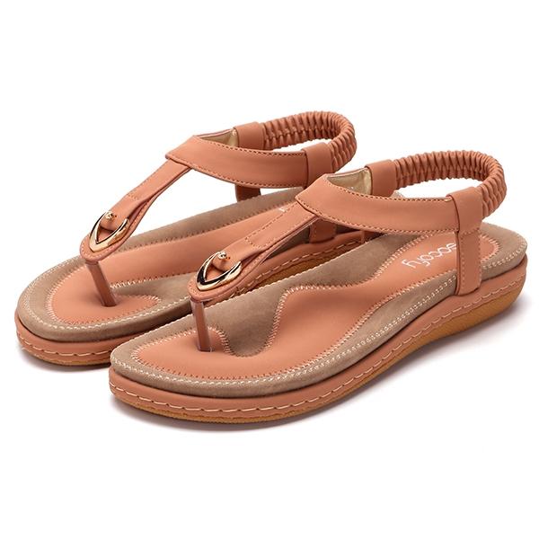 Sandalias planas elásticas