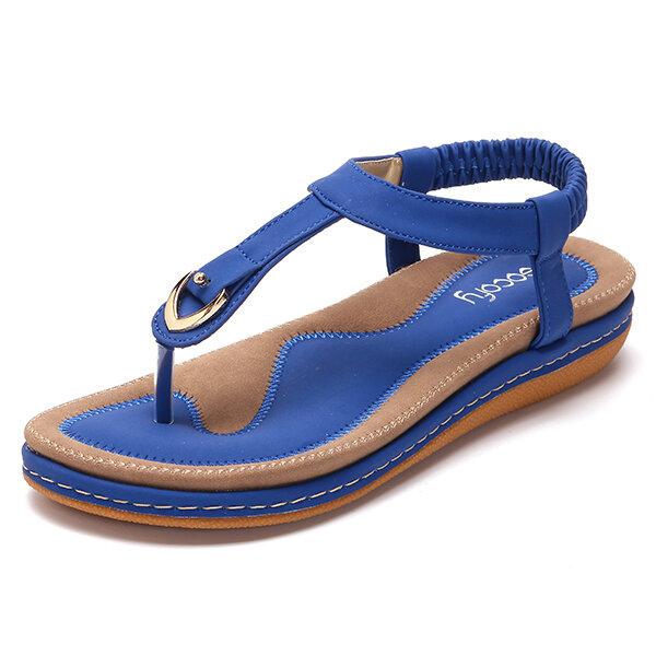 Sandalias planas elásticas