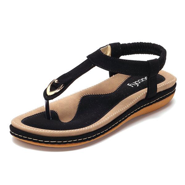 Sandalias planas elásticas