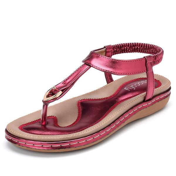 Sandalias planas elásticas