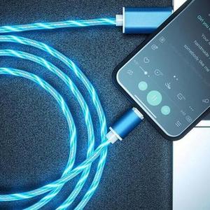 LED brillante magnético 3 en 1 cable de carga USB