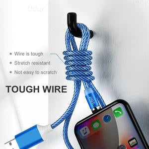 LED brillante magnético 3 en 1 cable de carga USB