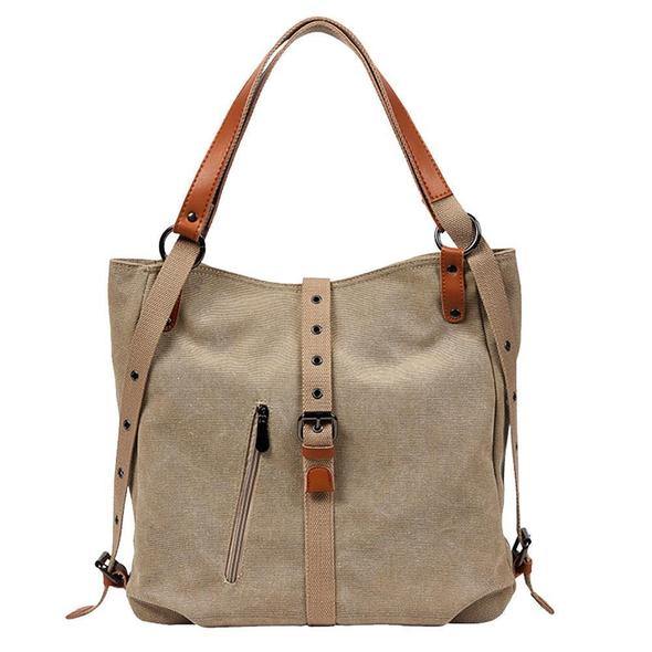 2020 estilo bolsos de las mujeres 2-en-1 mochila lona mochila-hombro bolsa - MXbueno