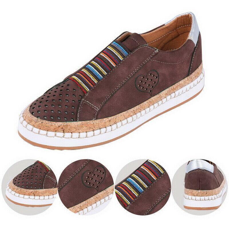 Mocasines Casuales Huecos Transpirables Para Mujer