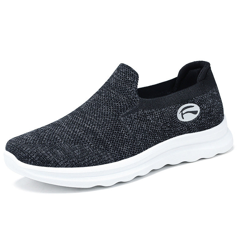 Zapatos Deportivos Sin Cordones Transpirables De Suela Blanda